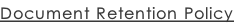 Document Retention Policy